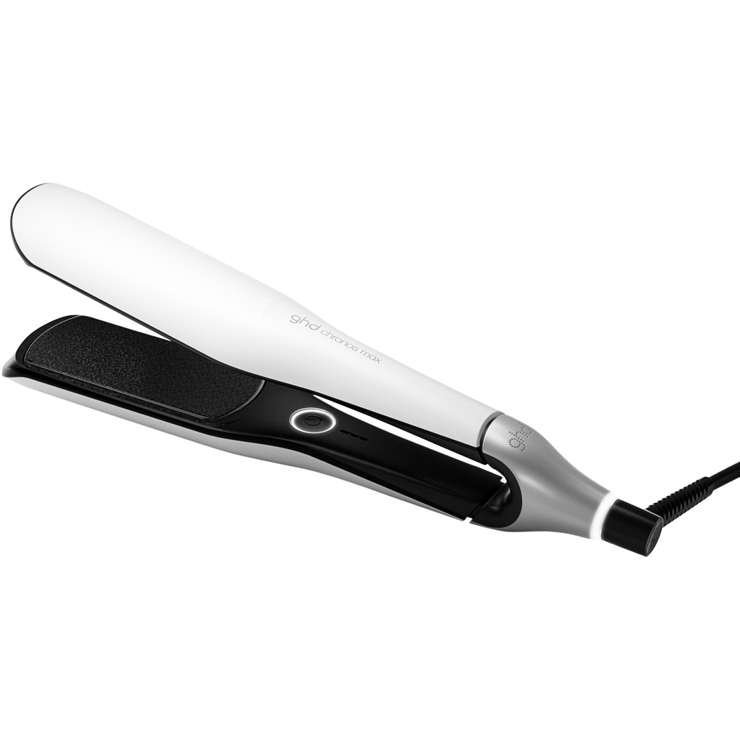 GHD Chronos Max - Wide Plate Hair Straightener, White