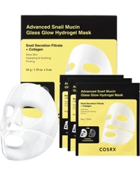 Advanced Snail Mucin Glass Glow Hydrogel Mask, 3-Pack