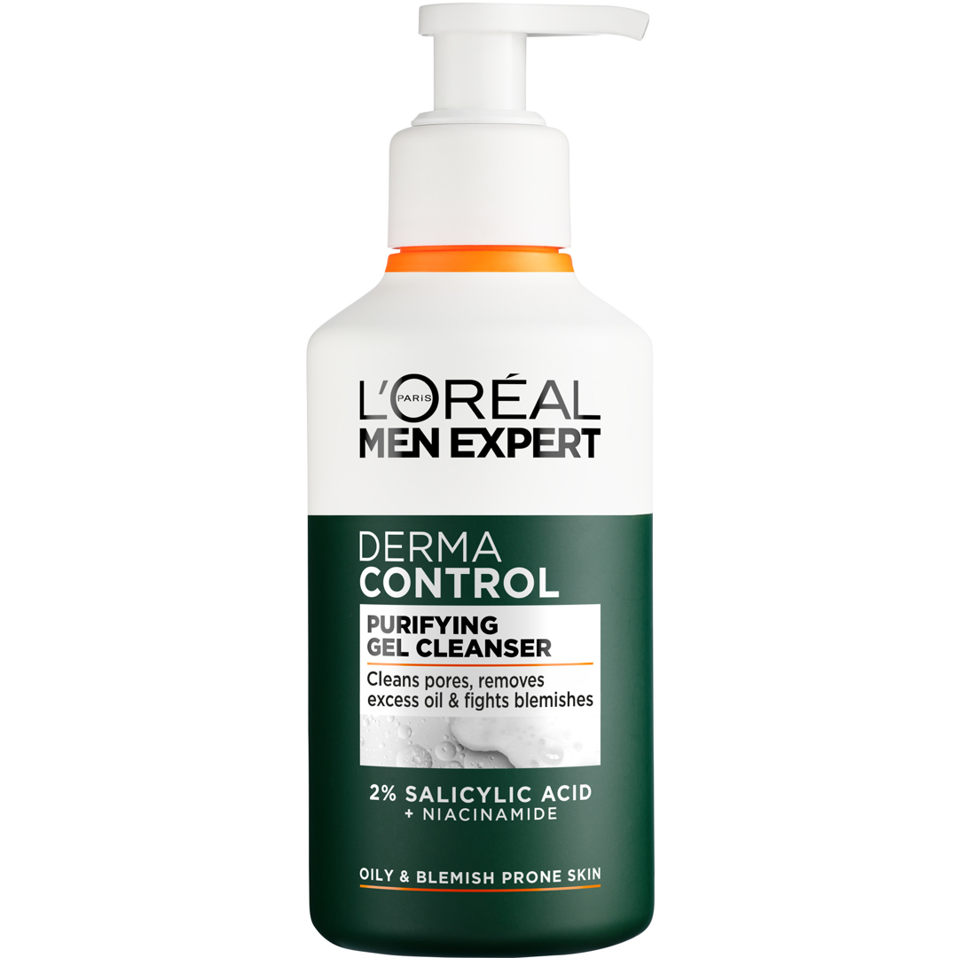 L'Oréal Paris Men Expert Derma Control Purifying Gel Cleanser, 260ml, Puhdistusgeeli