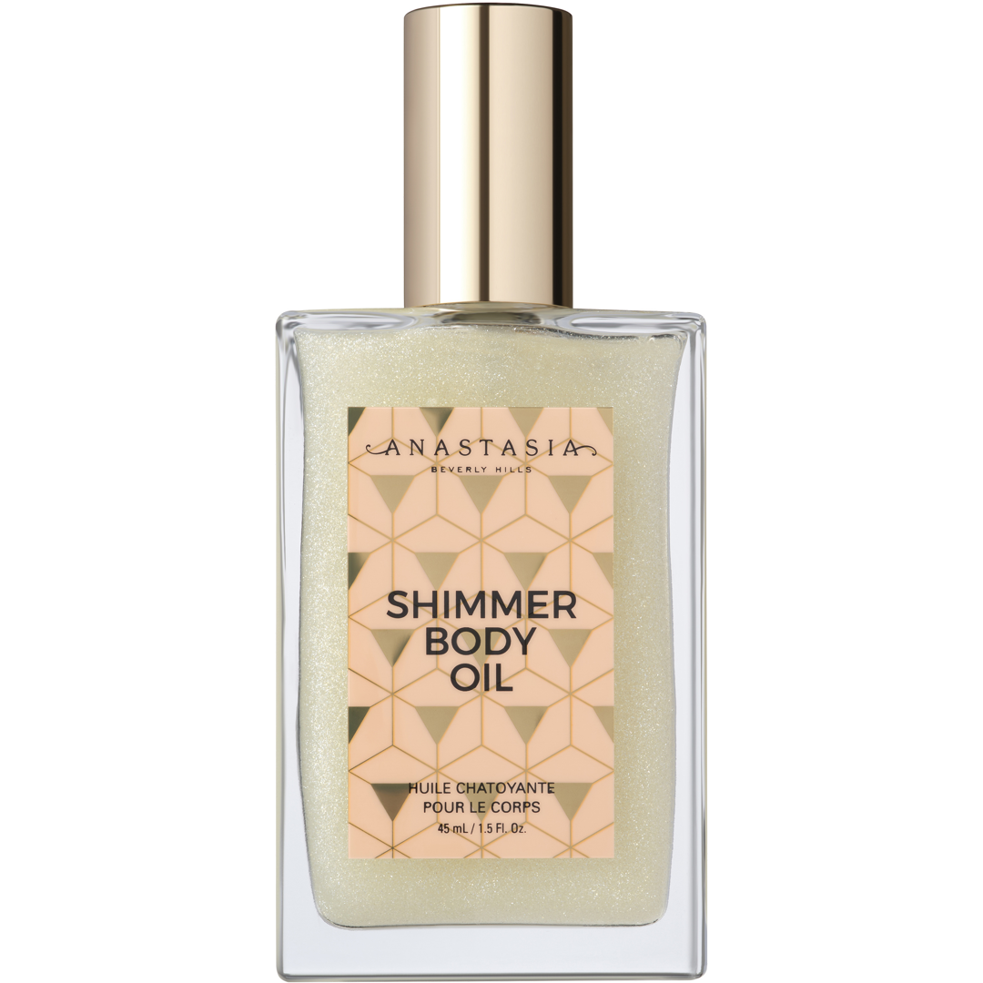 Anastasia Shimmer Body Oil, 45ml, White, Vartaloöljy