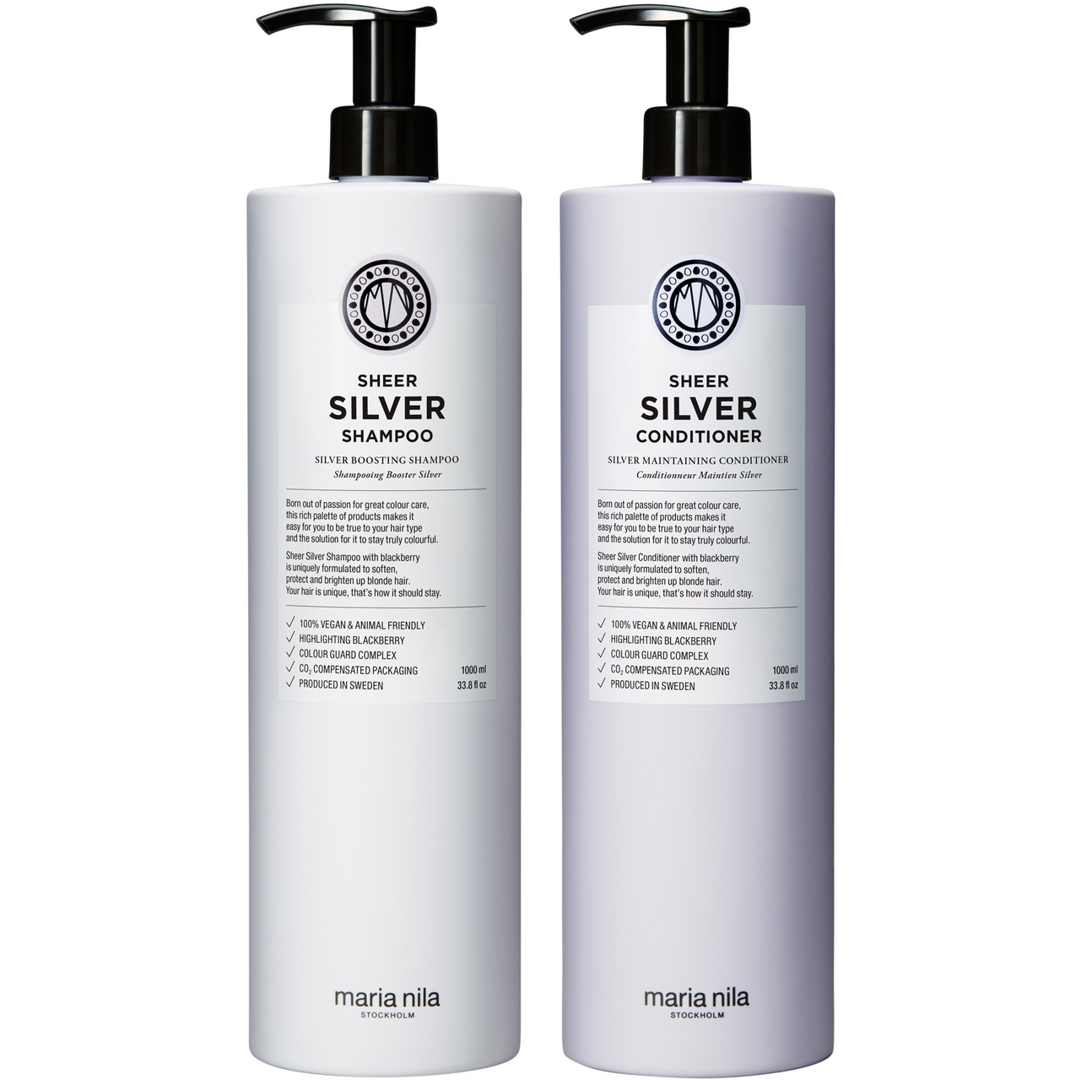 Maria Nila Sheer Silver Duo Big Size, 1000+1000ml