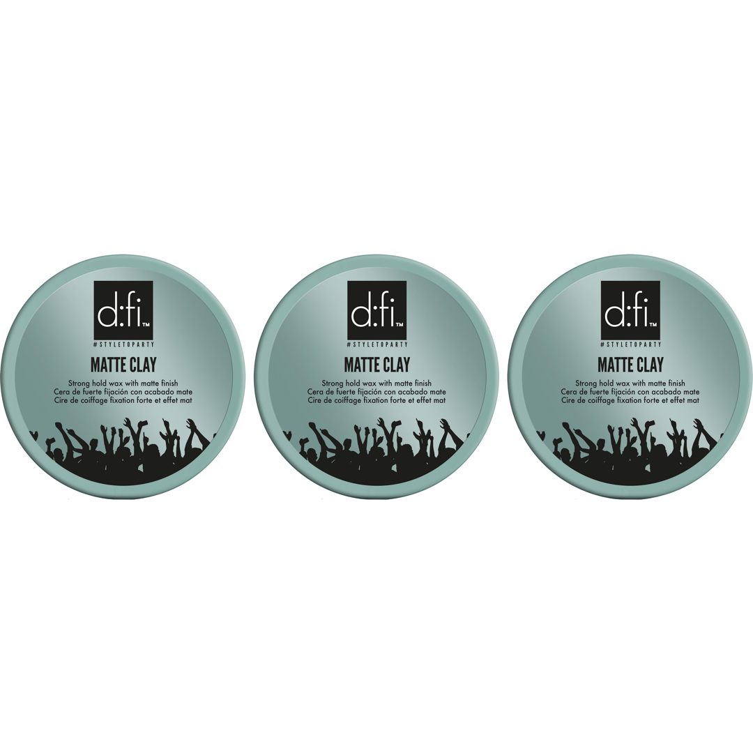 d:fi Matte Clay Trio, 3x150g