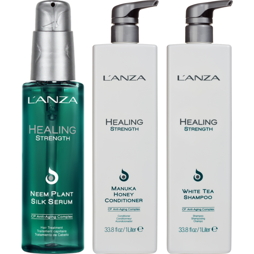 LANZA Healing Strength Trio Big Size, 1000+1000+100ml hårprodukter