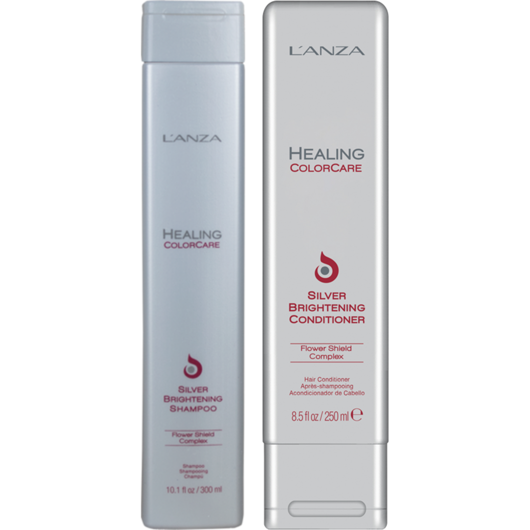 LANZA Healing Color Care Silver Brightening Duo, 300+250ml hårprodukter