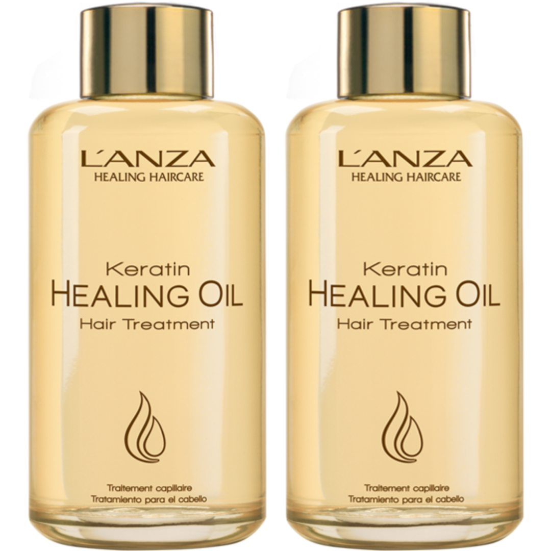 LANZA Keratin Healing Oil Hair Treatment Duo, 2x50ml hårprodukter hårolja