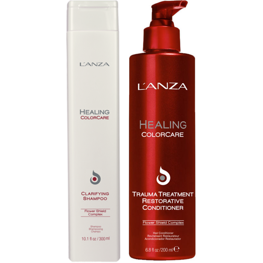 LANZA Healing Color Care Clarifying & Restorative Duo, 300+200ml, Hoitoaine