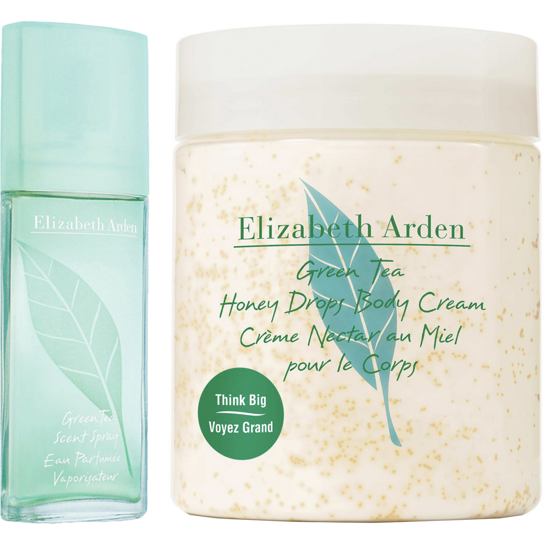 Elizabeth Arden Green Tea Scent Spray 30ml + Honey Drops Body Cream 500ml, Tuoksusuihke