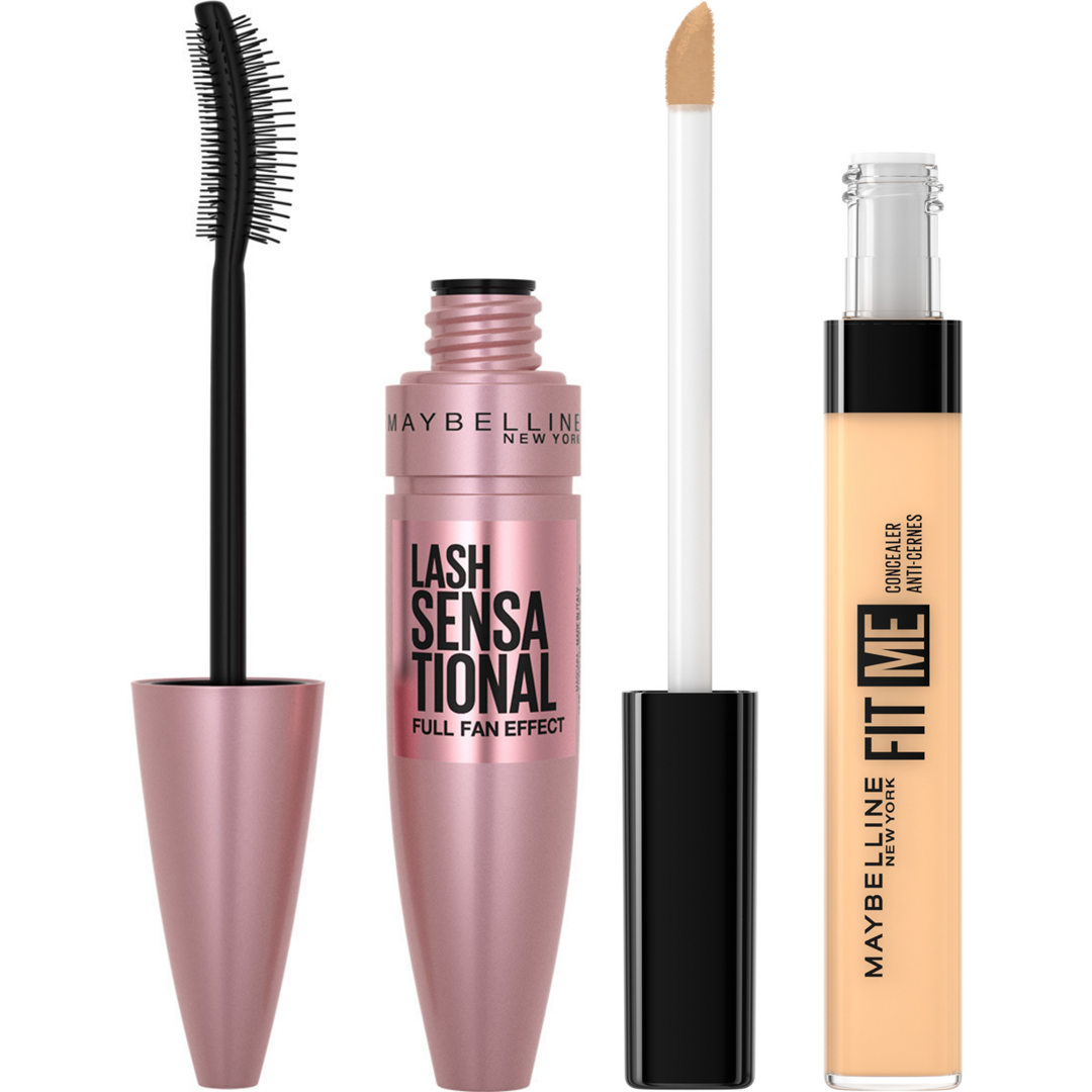 Maybelline Fit Me Concealer 68ml 20 Sand + Volum' Express Lash Sensational Mascara Very Black