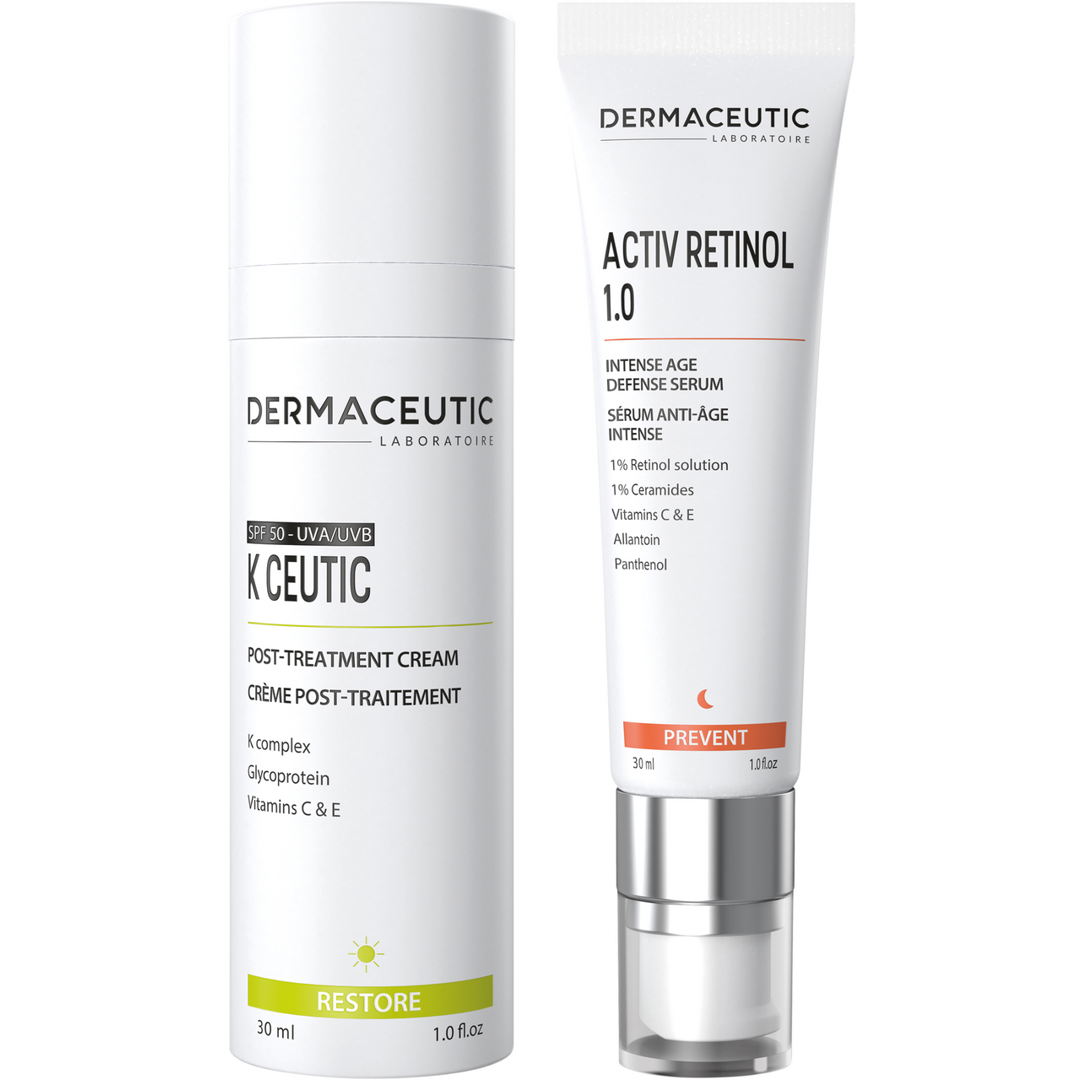 Dermaceutic Serum Activ Retinol 1% 30ml + K Ceutic SPF50 30 ml, Vitamin C