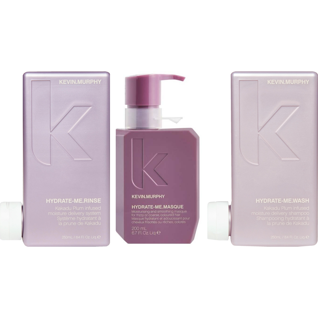 Kevin Murphy Hydrate Me Rinse 250ml + Wash 250ml + Masque 200ml