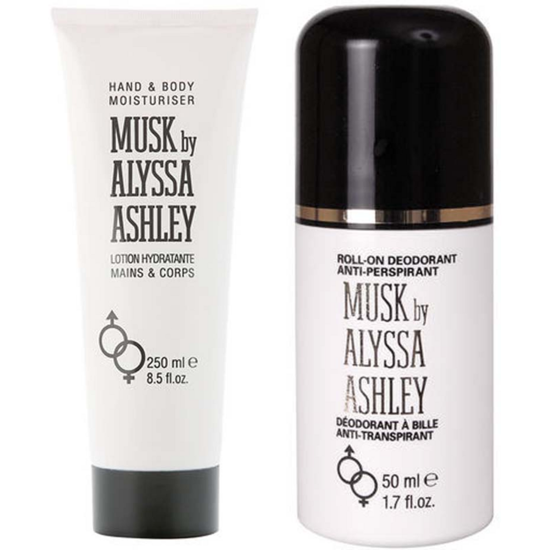 Alyssa Ashley Musk Body Lotion 250ml + Deo roll-on 50ml Kroppslotion, Hudlotion & Bodylotion deodorant