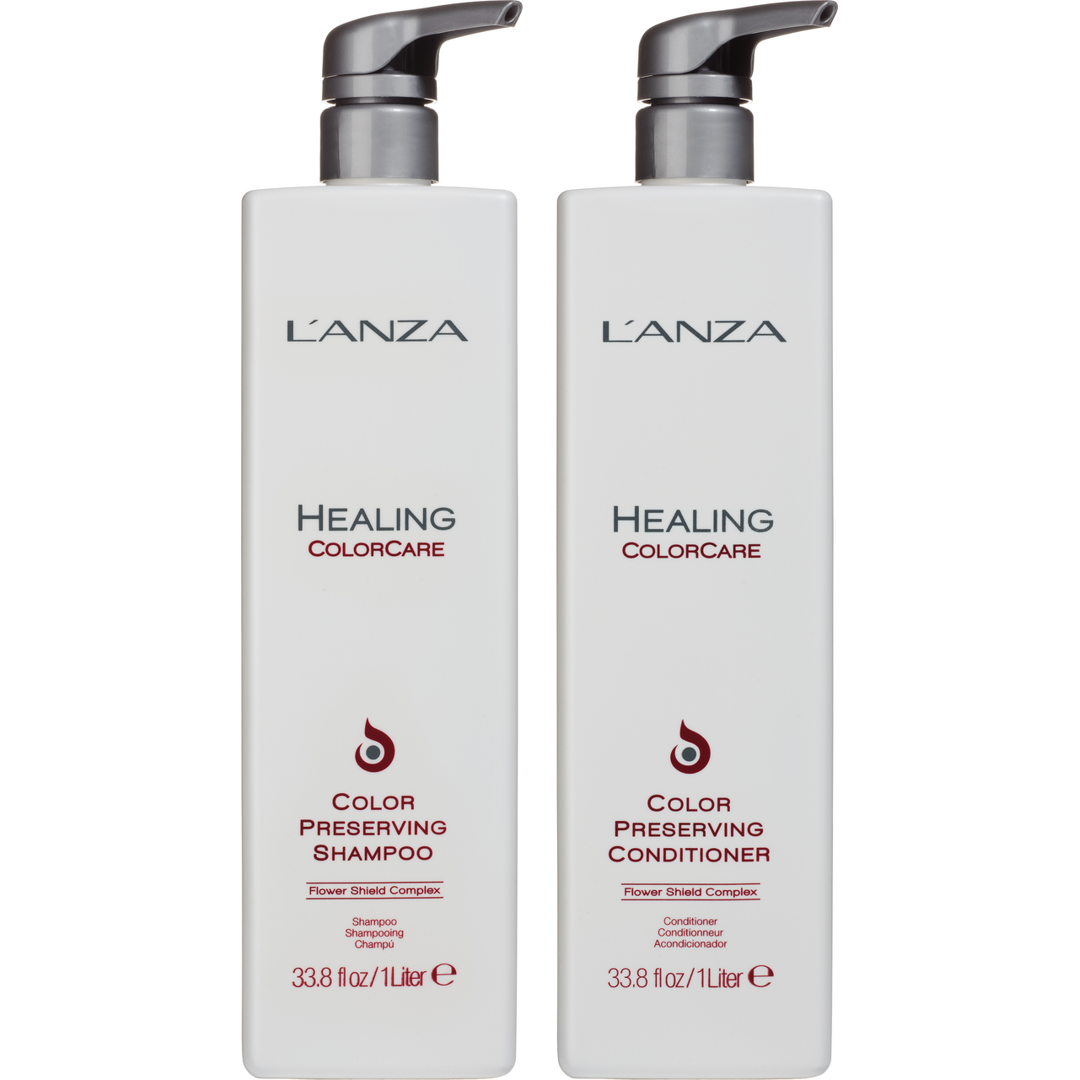 LANZA Healing Color Care Color-Preserving Duo, 1000ml + 1000ml hårprodukter